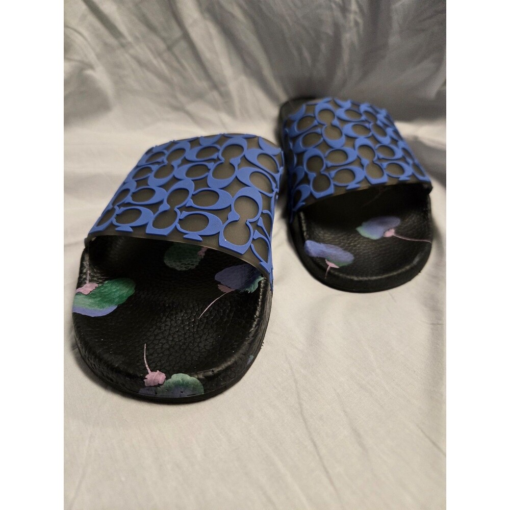 Coach Signature C Pattern Slide Sandals Women's Size 10